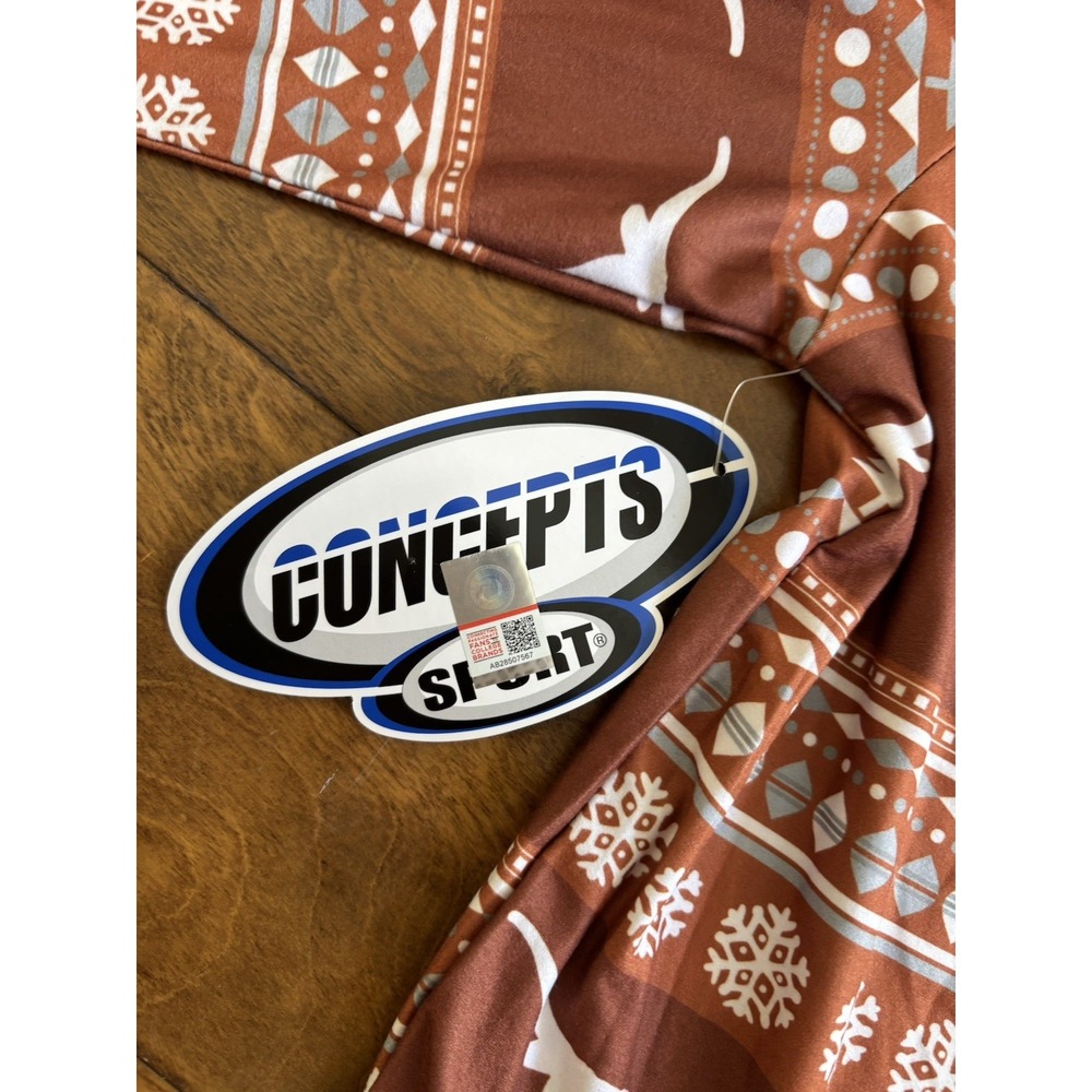 Concepts Sport Texas Longhorns Mens Sz M Burnt Orange Fair Isle Sleepwear Top - Picture 8 of 9